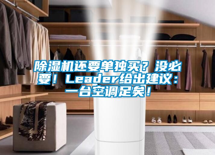 除濕機還要單獨買？沒必要！Leader給出建議：一臺空調足矣！