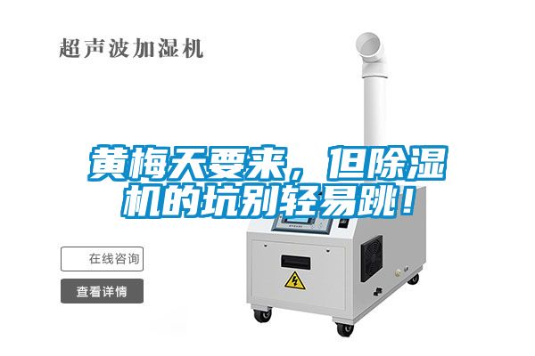 黃梅天要來，但除濕機的坑別輕易跳！