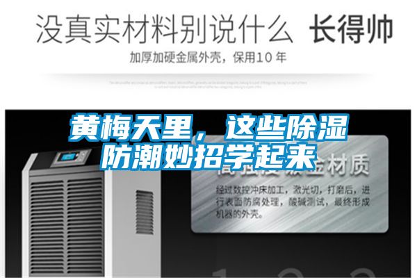 黃梅天里，這些除濕防潮妙招學(xué)起來