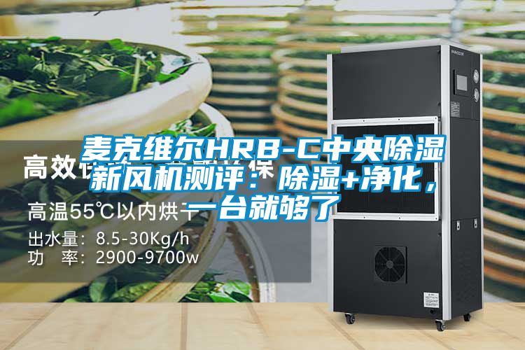 麥克維爾HRB-C中央除濕新風機測評：除濕+凈化，一臺就夠了