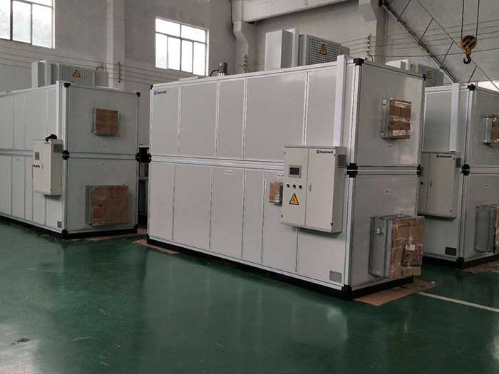濟(jì)南銘威化工鋰電池鈷酸鋰零下40℃露點(diǎn)，三臺全新風(fēng)轉(zhuǎn)輪除濕機(jī)組